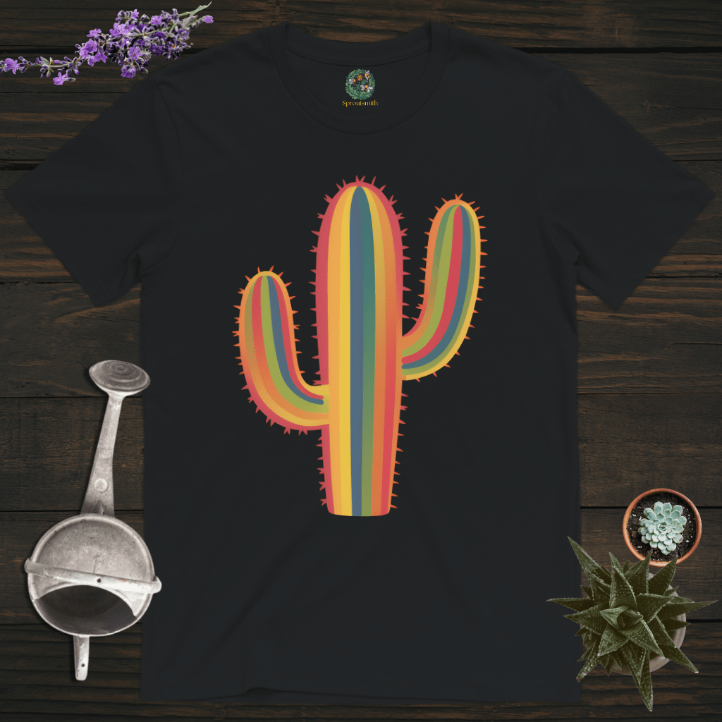 Sproutsmith T-Shirt Black / S Colorful Cactus T-Shirt