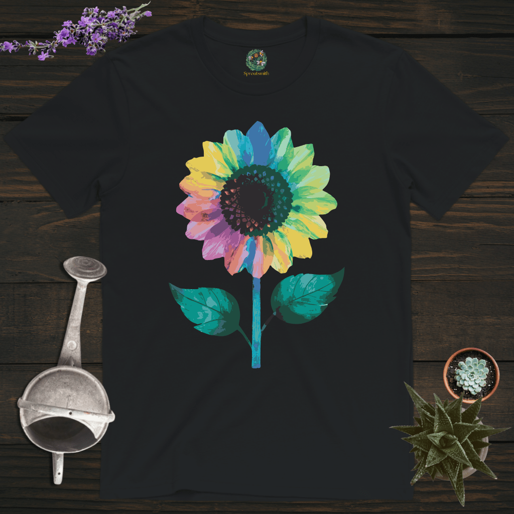 Sproutsmith T-Shirt Black / S Colorful Sunflower T-Shirt