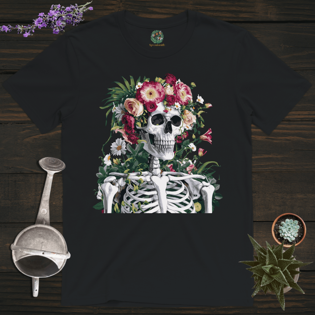 Sproutsmith T-Shirt Black / S Floral Skeleton T-Shirt