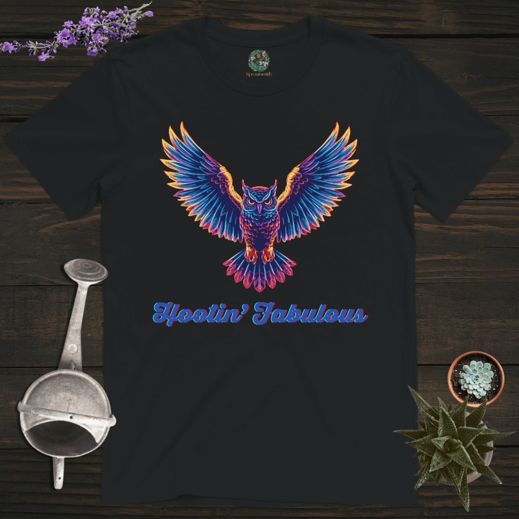 Sproutsmith T-Shirt Black / S Hootin' Fabulous T-Shirt
