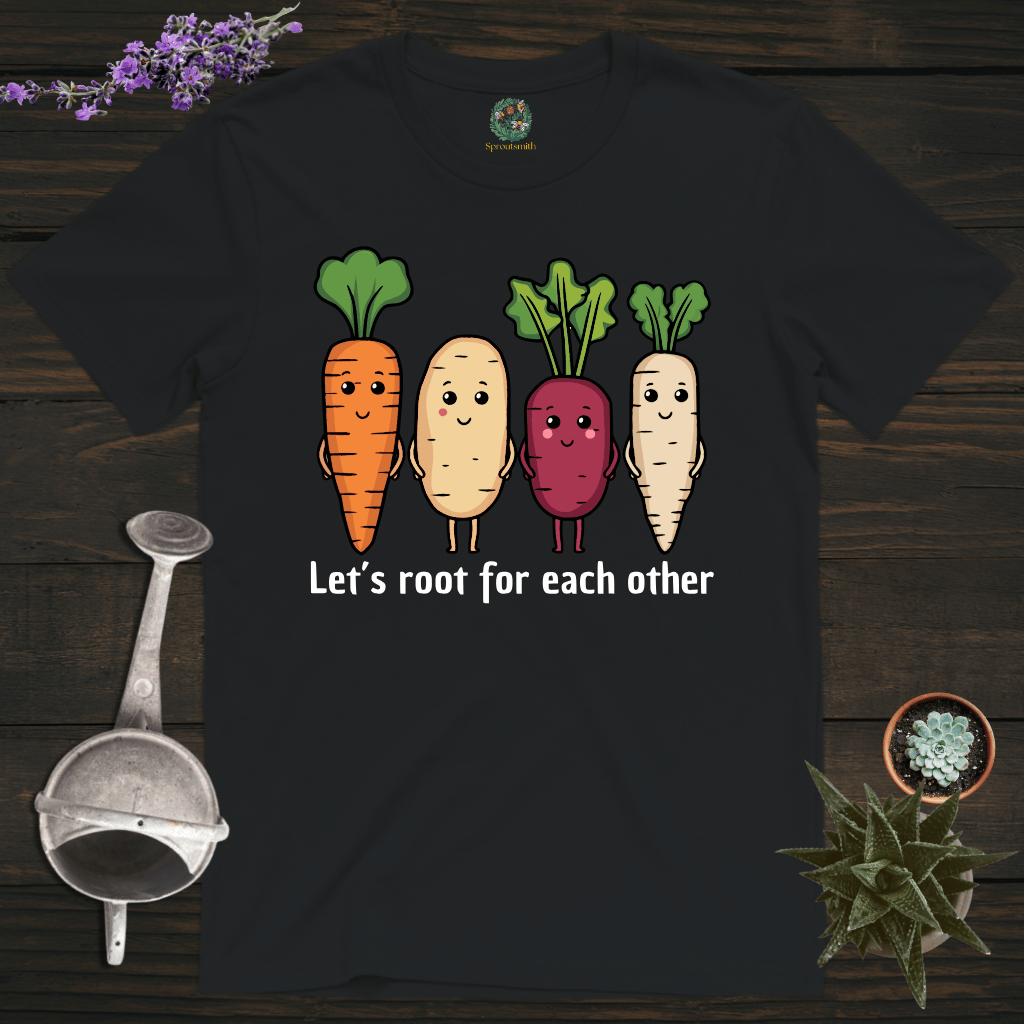 Sproutsmith T-Shirt Black / S Let's Root For Each Other T-Shirt