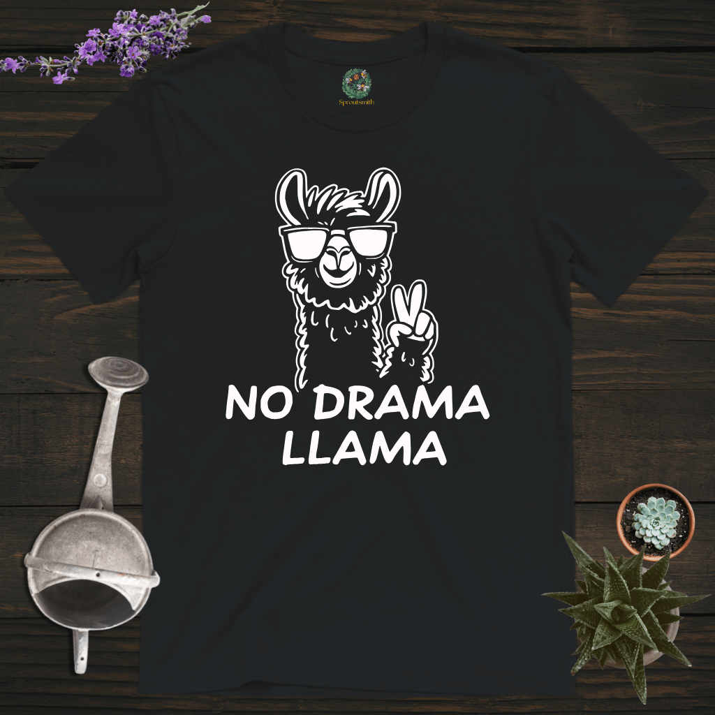 Sproutsmith T-Shirt Black / S No Drama Llama T-Shirt