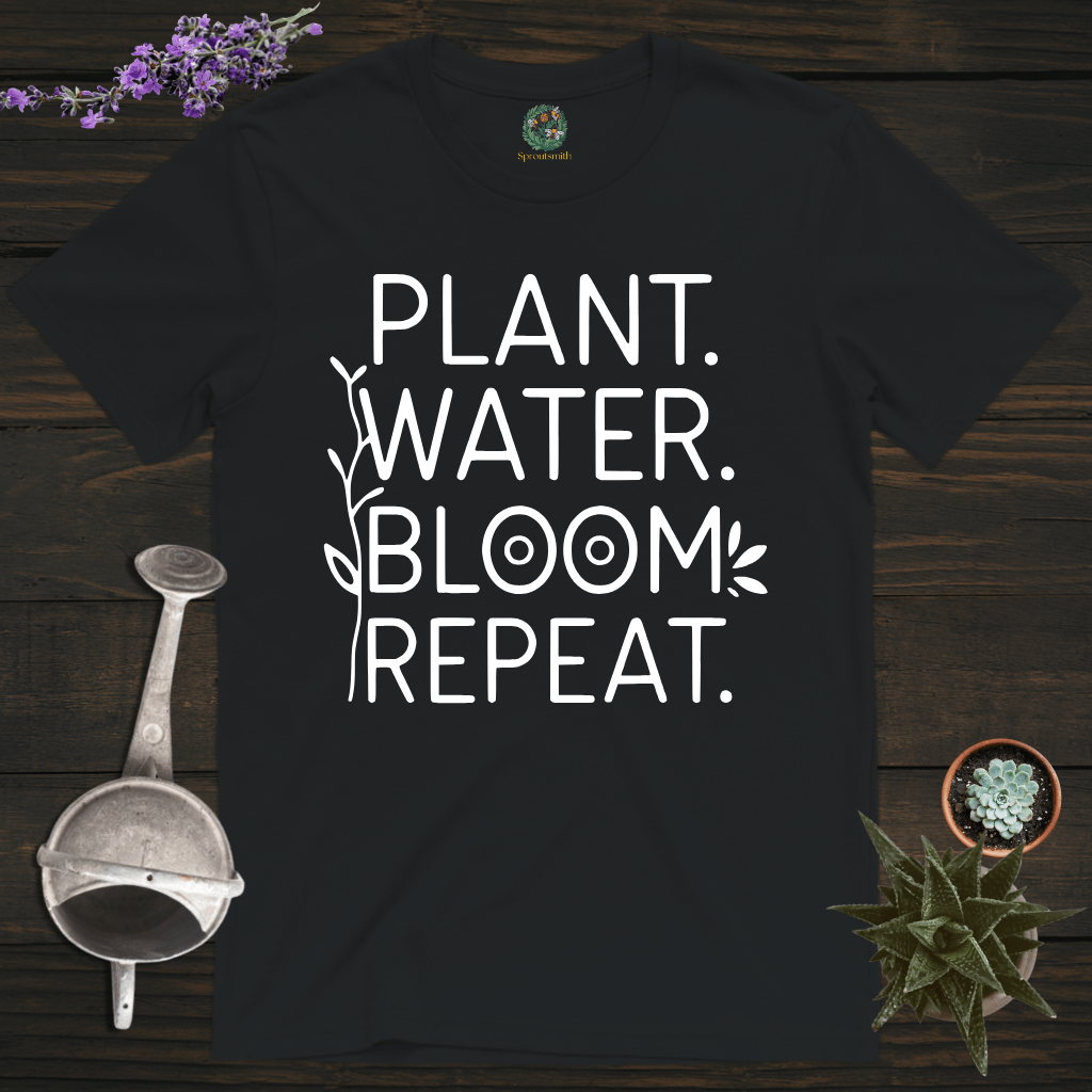 Sproutsmith T-Shirt Black / S Plant Water Bloom Repeat T-Shirt