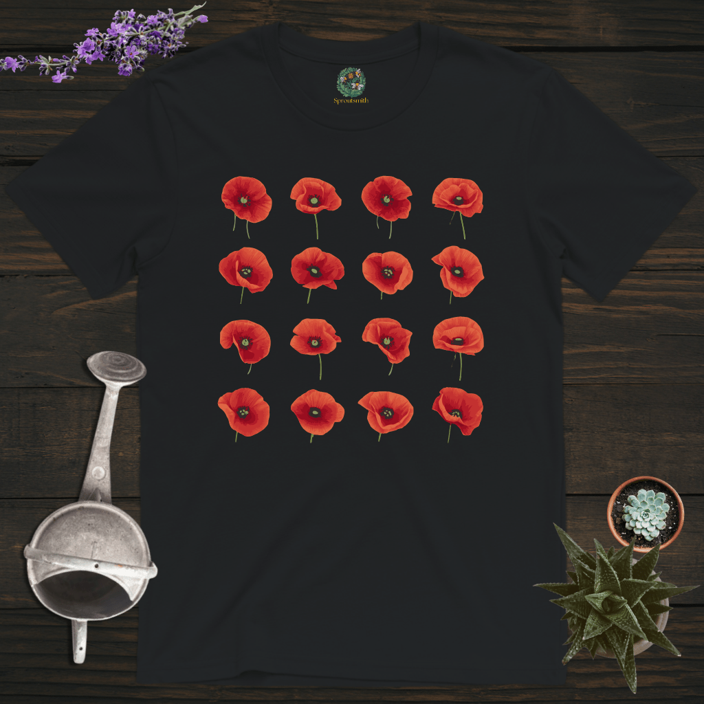 Sproutsmith T-Shirt Black / S Poppies T-Shirt