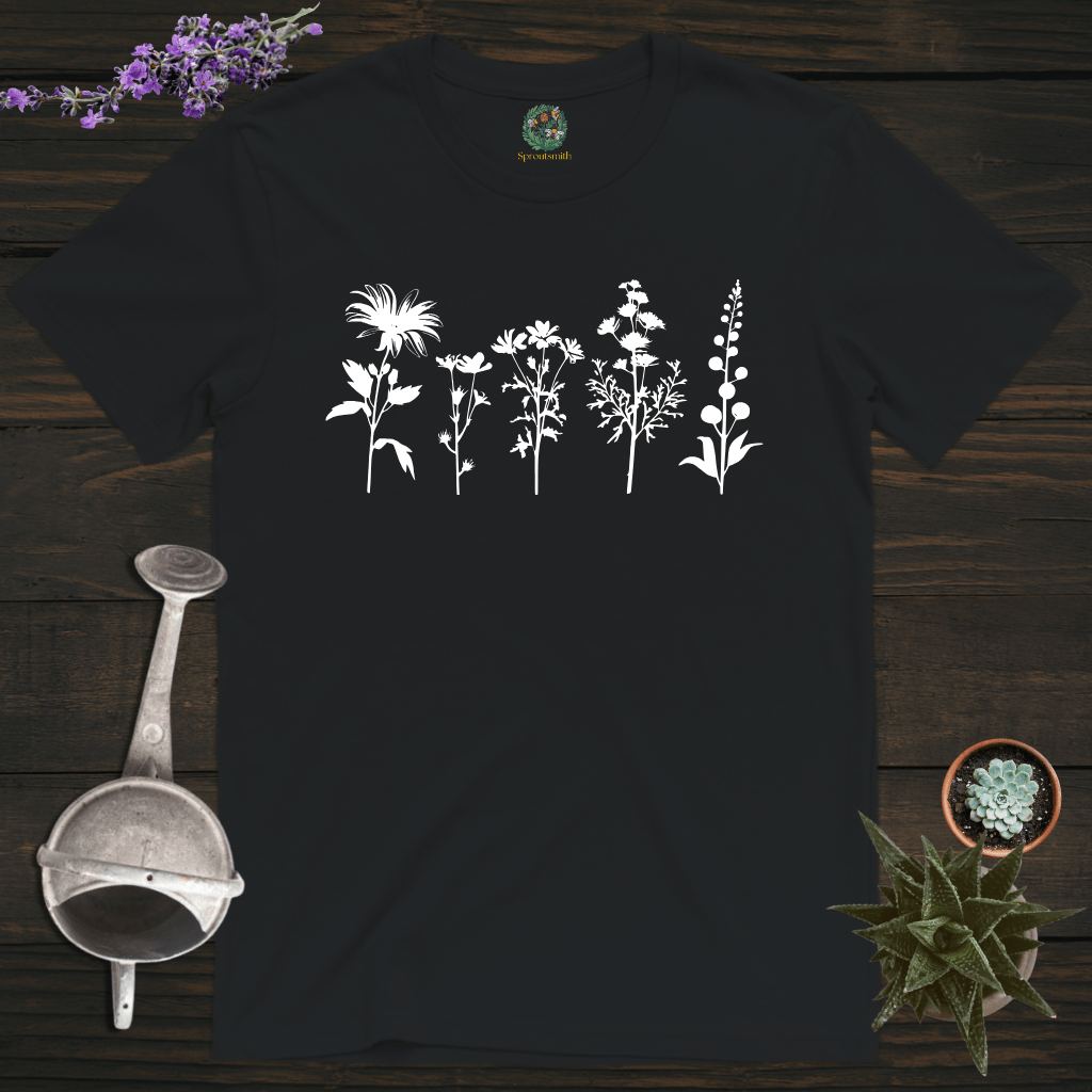 Sproutsmith T-Shirt Black / S Wild Flowers T-Shirt