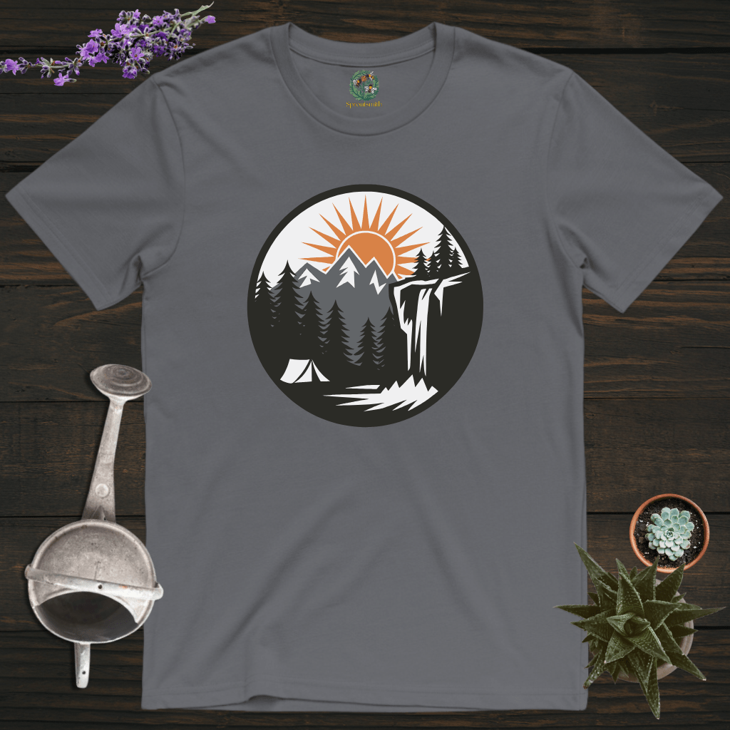 Sproutsmith T-Shirt Charcoal / S Sunset at Camp T-Shirt