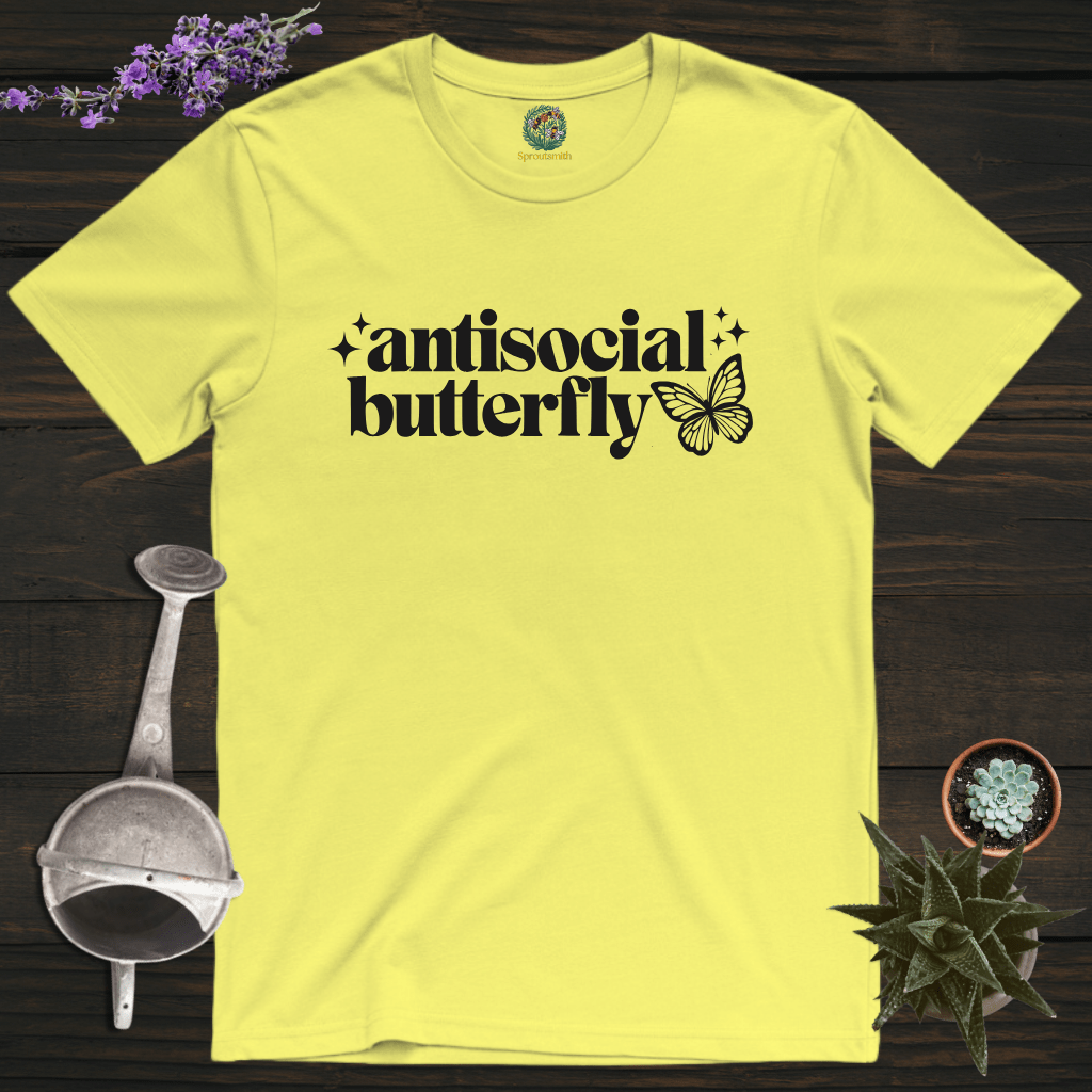 Sproutsmith T-Shirt Cornsilk / S Antisocial Butterfly T-Shirt