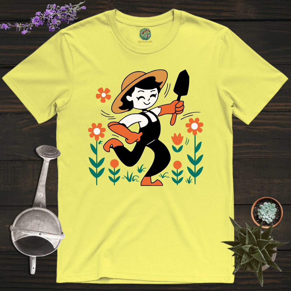 Sproutsmith T-Shirt Cornsilk / S Dancing Gardener T-Shirt