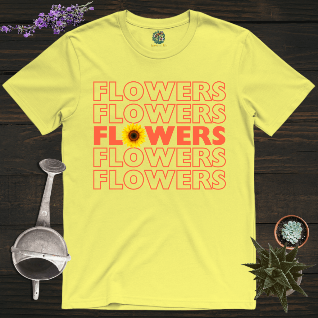 Sproutsmith T-Shirt Cornsilk / S Flowers Flowers T-Shirt