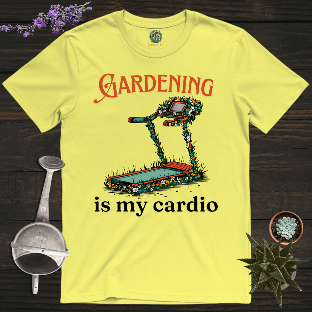 Sproutsmith T-Shirt Cornsilk / S Gardening Is My Cardio T-Shirt
