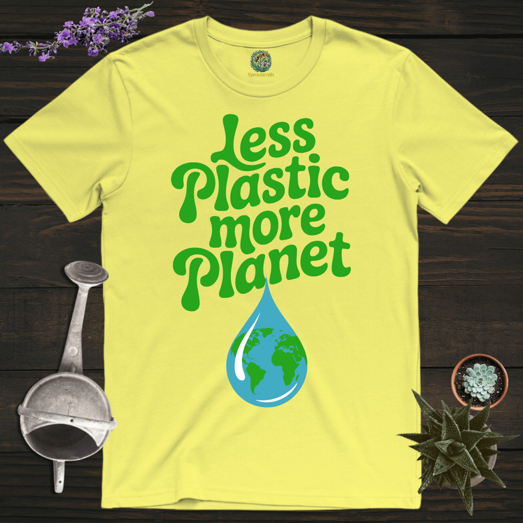 Sproutsmith T-Shirt Cornsilk / S Less Plastic More Planet T-Shirt