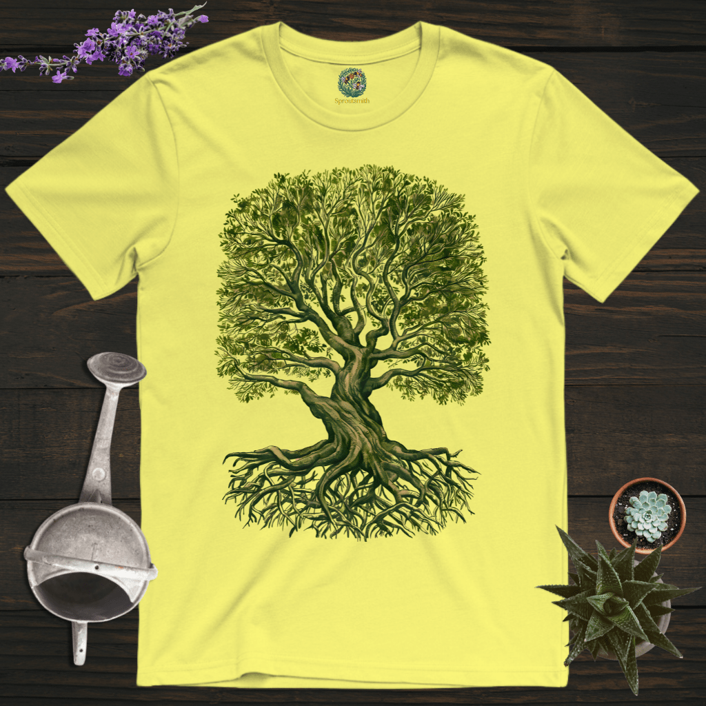 Sproutsmith T-Shirt Cornsilk / S Monochrome Tree T-Shirt