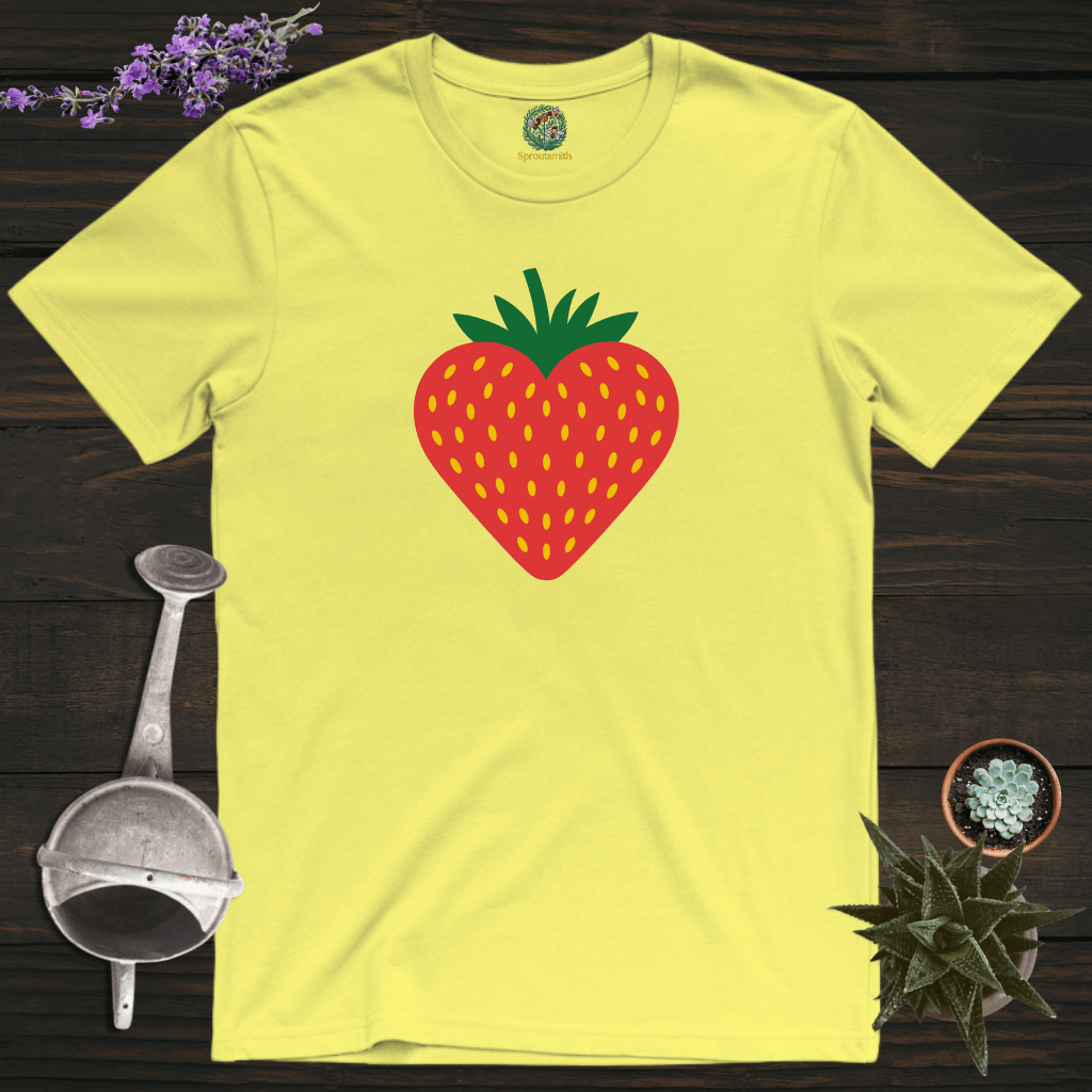 Sproutsmith T-Shirt Cornsilk / S Strawberry Heart T-Shirt