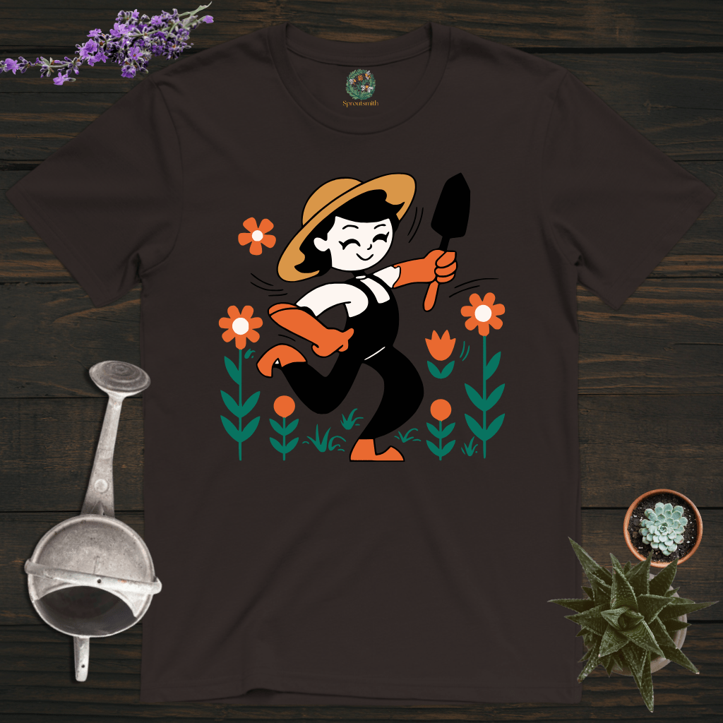 Sproutsmith T-Shirt Dark Chocolate / S Dancing Gardener T-Shirt