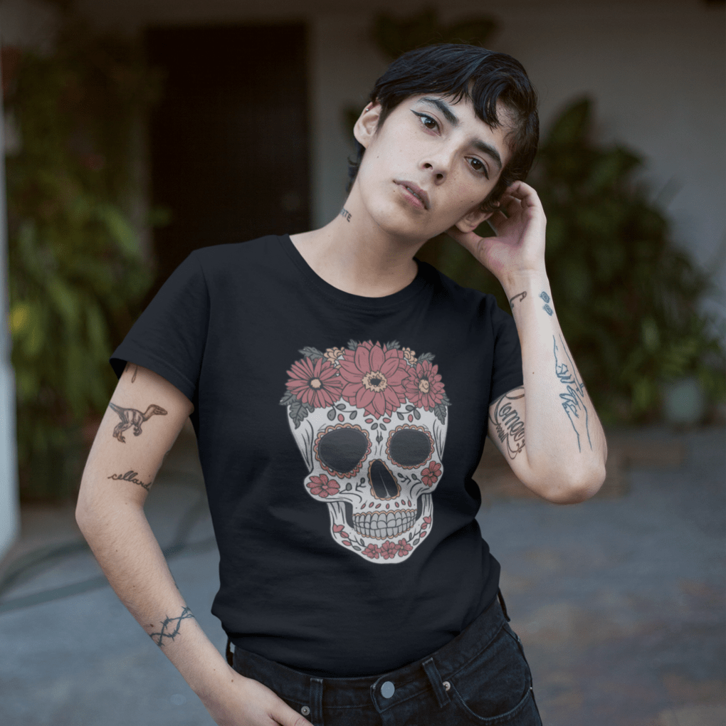 Sproutsmith T-Shirt Floral Skull T-Shirt