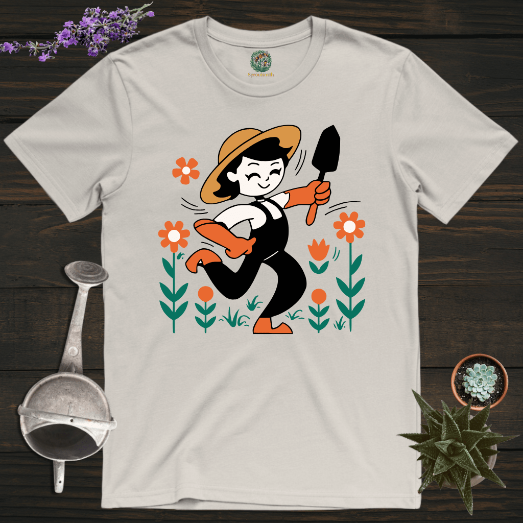 Sproutsmith T-Shirt Ice Grey / S Dancing Gardener T-Shirt