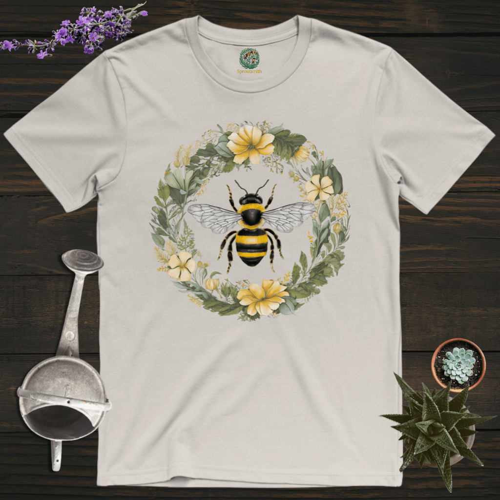 Sproutsmith T-Shirt Ice Grey / S Floral Bee T-Shirt