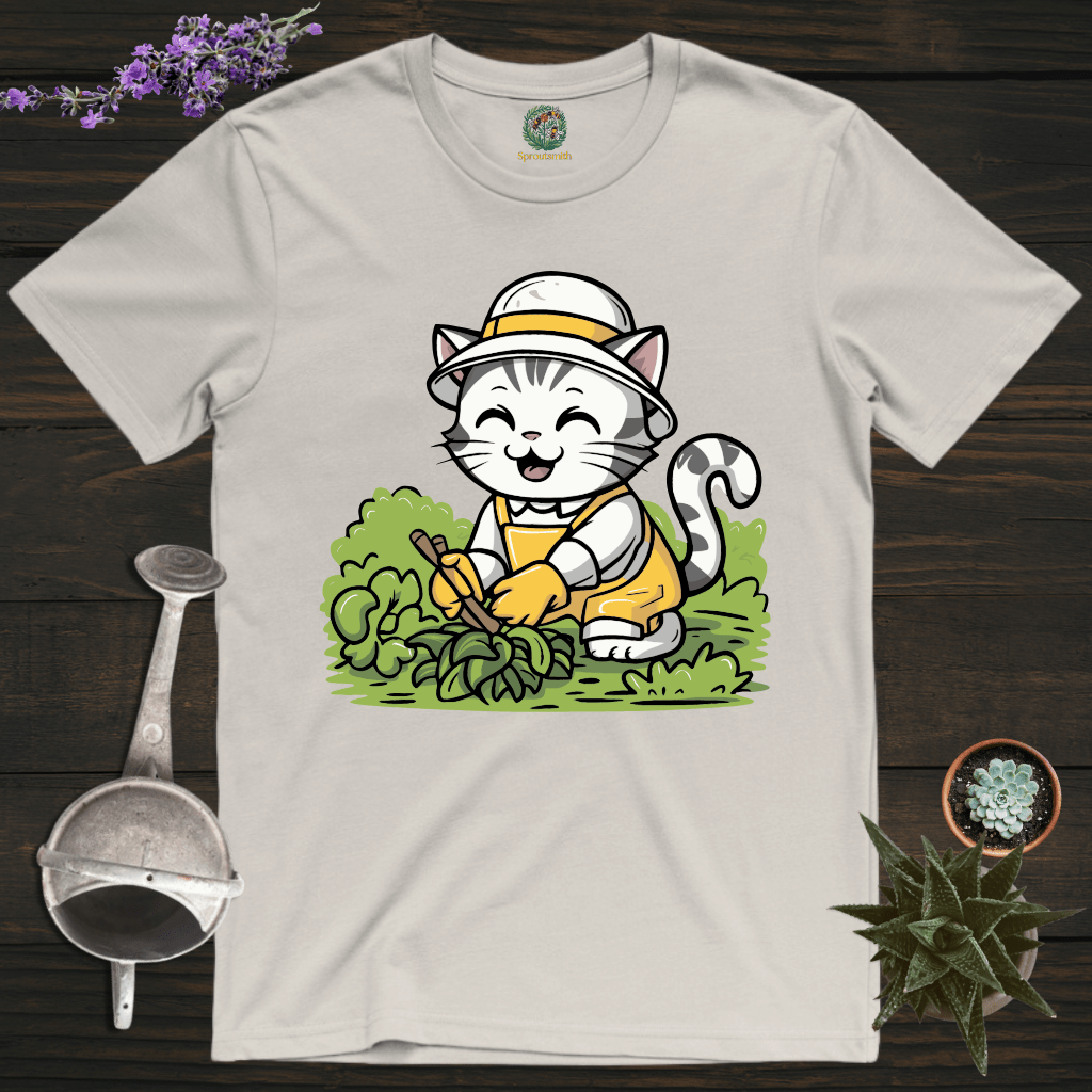 Sproutsmith T-Shirt Ice Grey / S Garden Cat T-Shirt