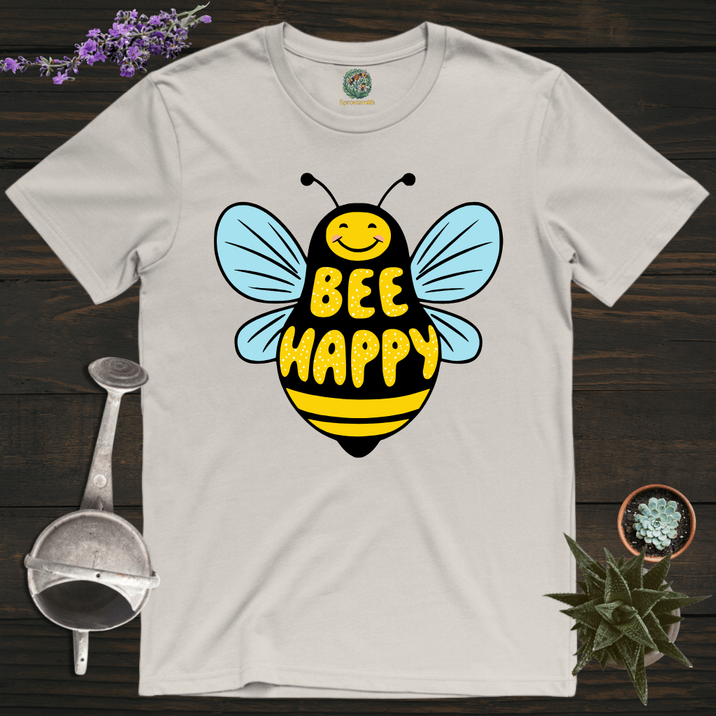 Sproutsmith T-Shirt Ice Grey / S Happy Bee T-Shirt
