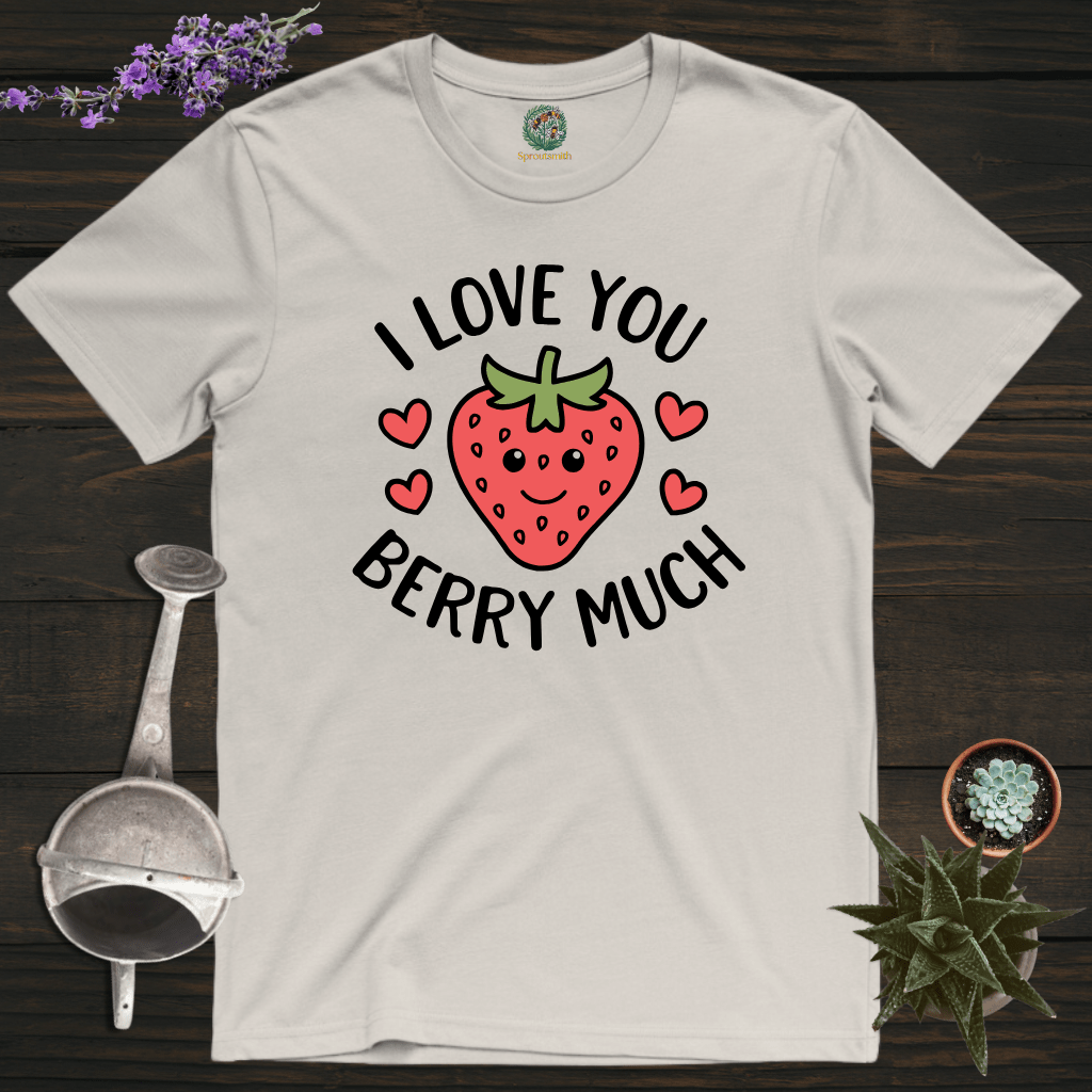 Sproutsmith T-Shirt Ice Grey / S I Love You Berry Much T-Shirt