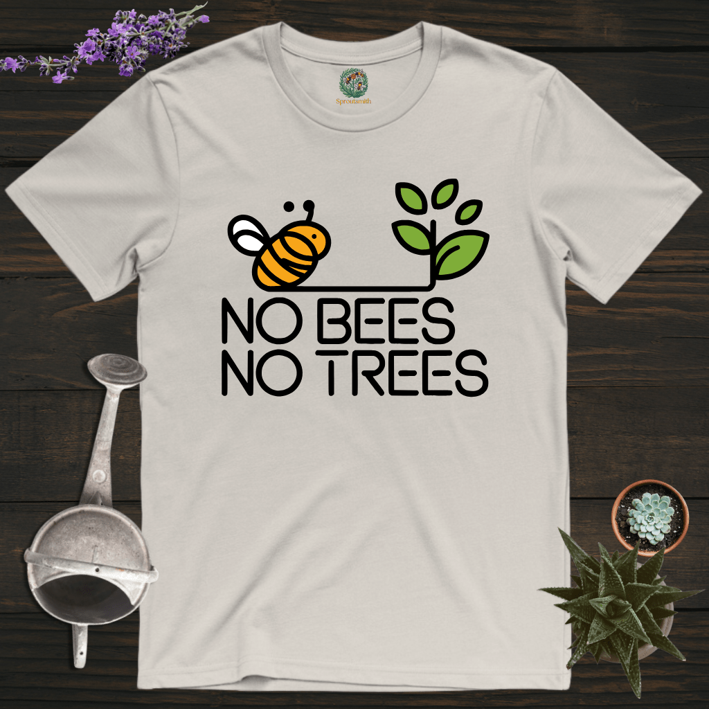 Sproutsmith T-Shirt Ice Grey / S No Bees No Trees T-Shirt