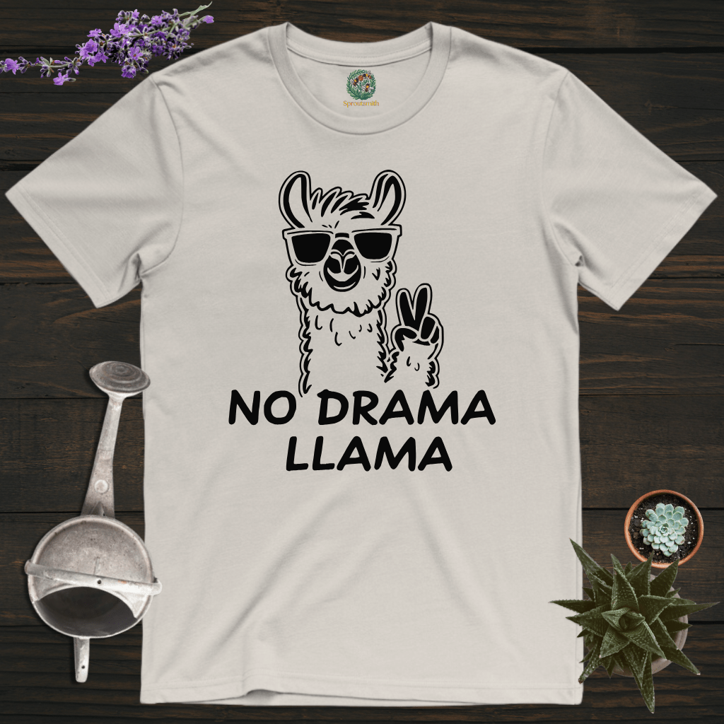 Sproutsmith T-Shirt Ice Grey / S No Drama Llama T-Shirt
