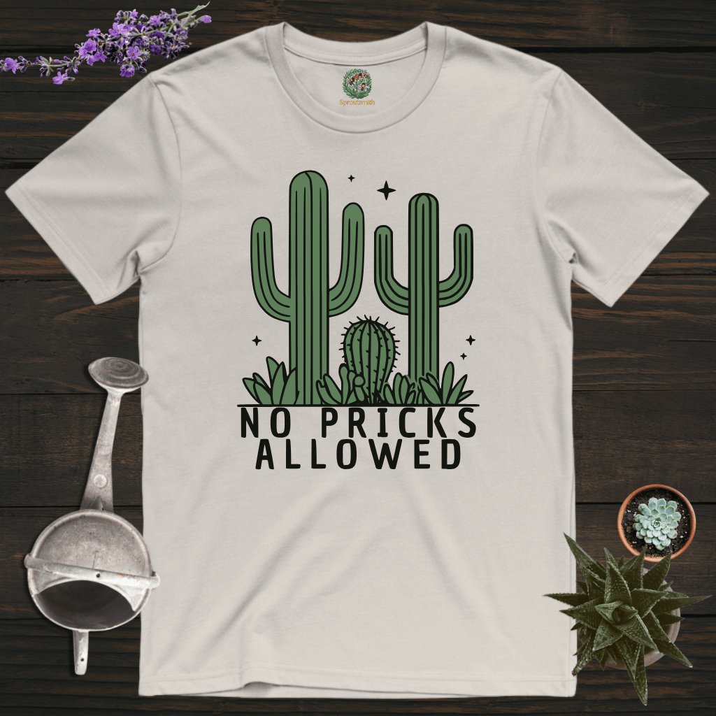 Sproutsmith T-Shirt Ice Grey / S No Pricks Allowed T-Shirt
