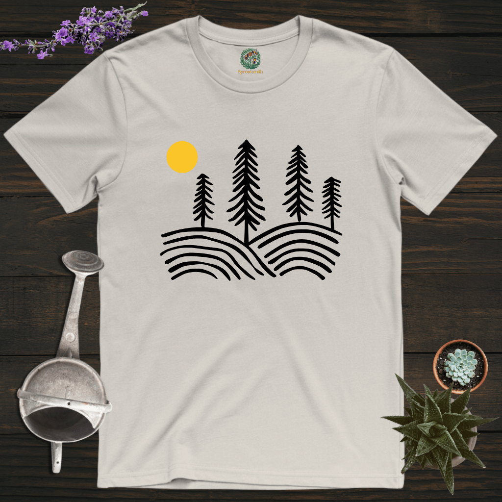 Sproutsmith T-Shirt Ice Grey / S Sunlit Pines T-Shirt