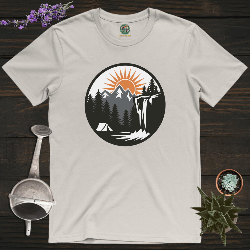 Sproutsmith T-Shirt Ice Grey / S Sunset at Camp T-Shirt