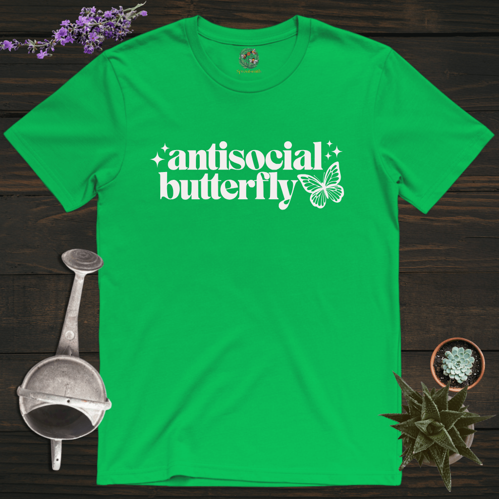 Sproutsmith T-Shirt Irish Green / S Antisocial Butterfly T-Shirt