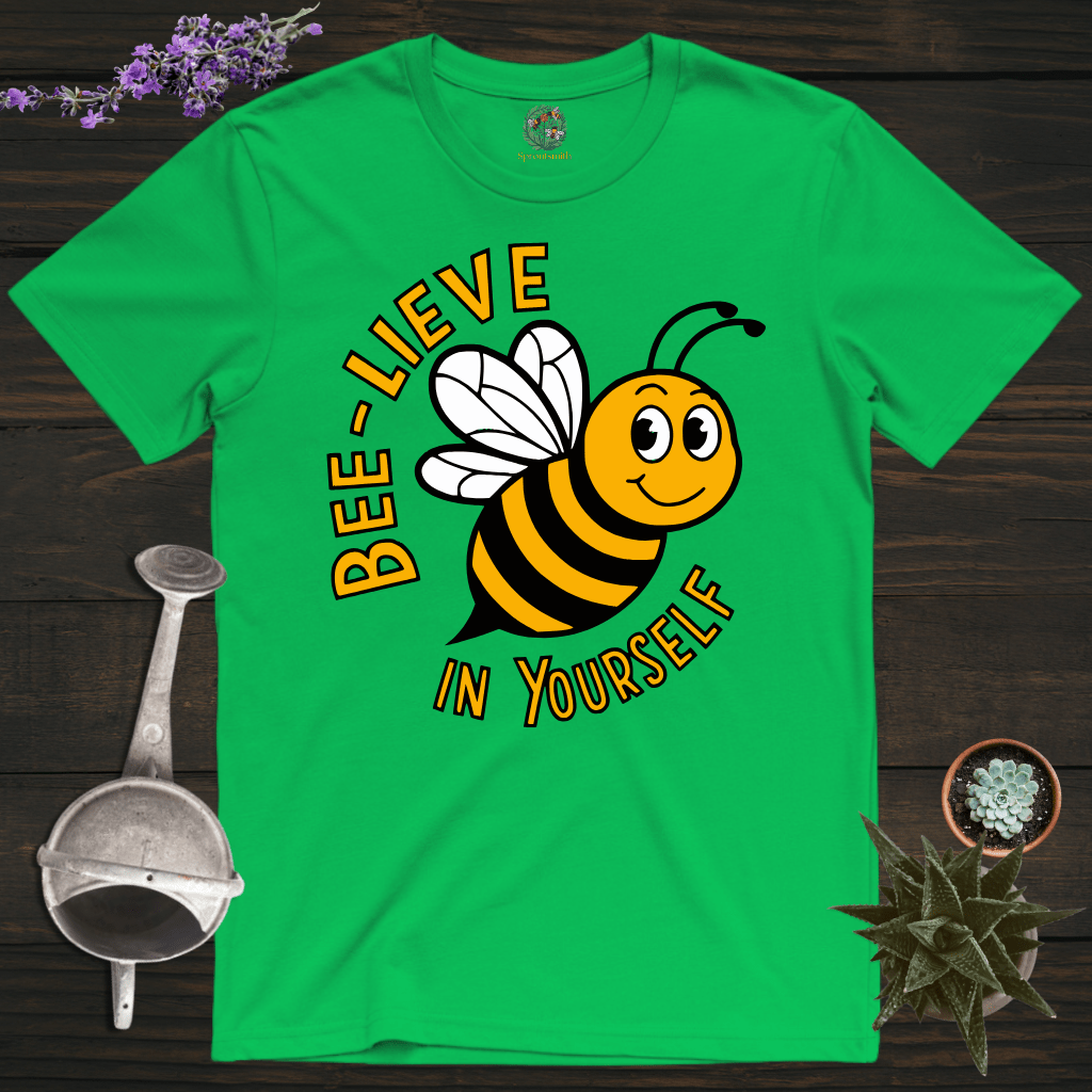 Sproutsmith T-Shirt Irish Green / S Bee-Lieve in Yourself T-Shirt