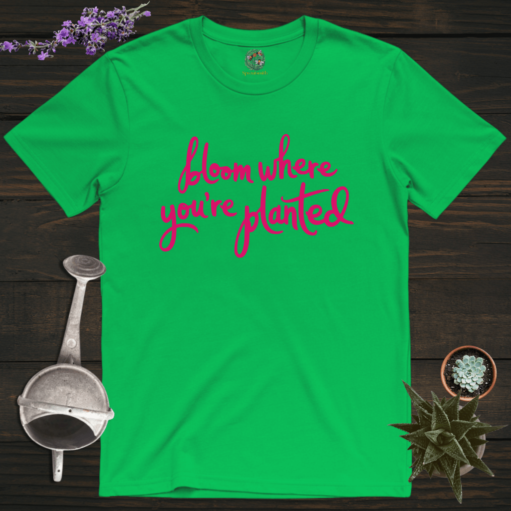 Sproutsmith T-Shirt Irish Green / S Bloom Where You're Planted T-Shirt