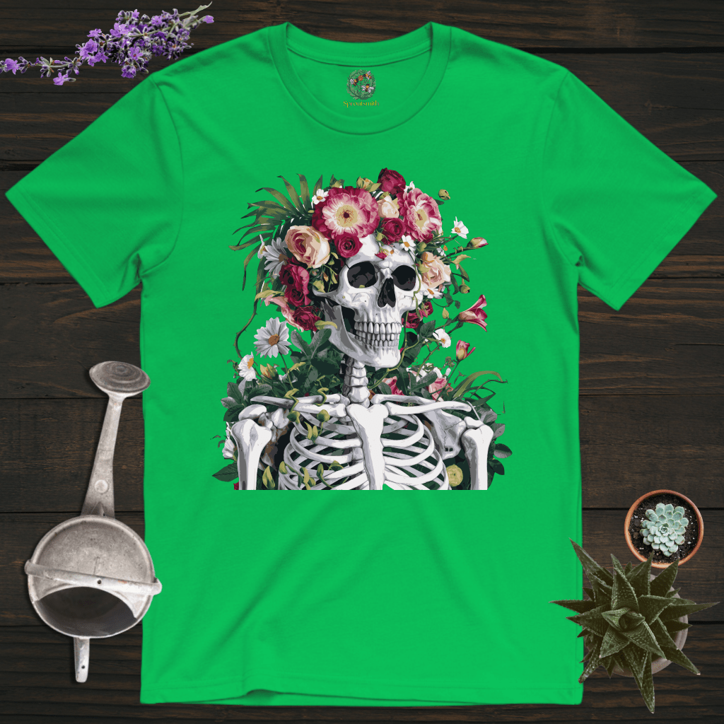 Sproutsmith T-Shirt Irish Green / S Floral Skeleton T-Shirt