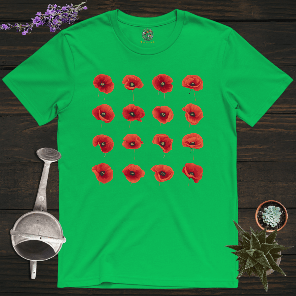 Sproutsmith T-Shirt Irish Green / S Poppies T-Shirt