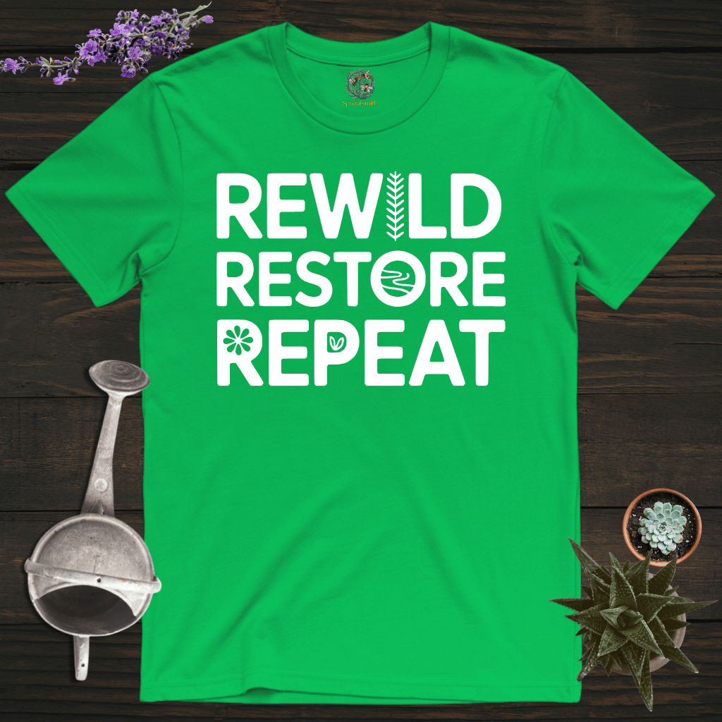 Sproutsmith T-Shirt Irish Green / S Rewild Restore Repeat T-Shirt