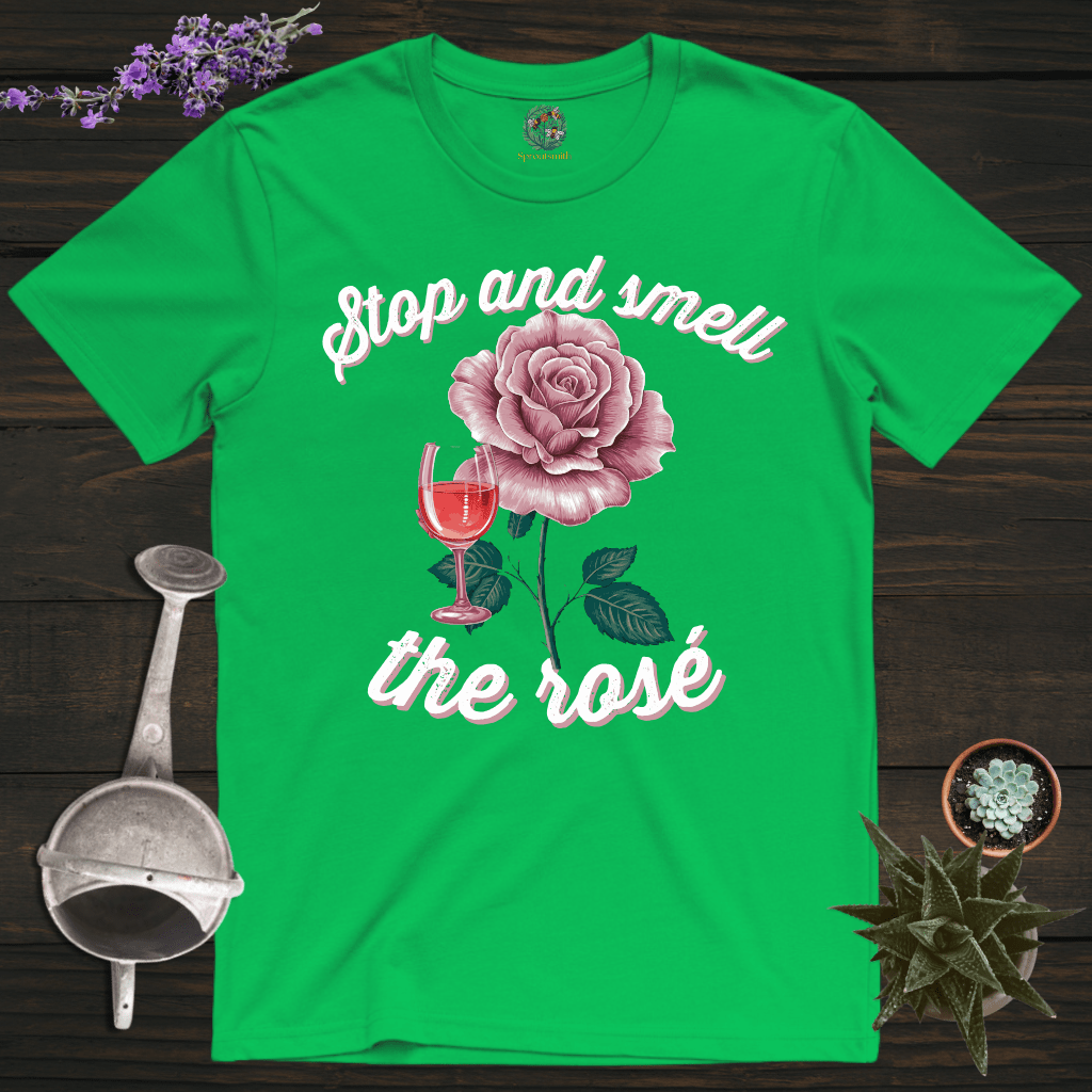 Sproutsmith T-Shirt Irish Green / S Smell the Rosé T-Shirt