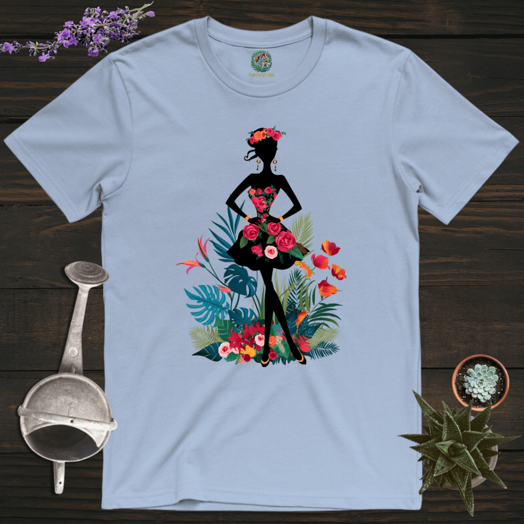 Sproutsmith T-Shirt Light Blue / S Floral Lady T-Shirt