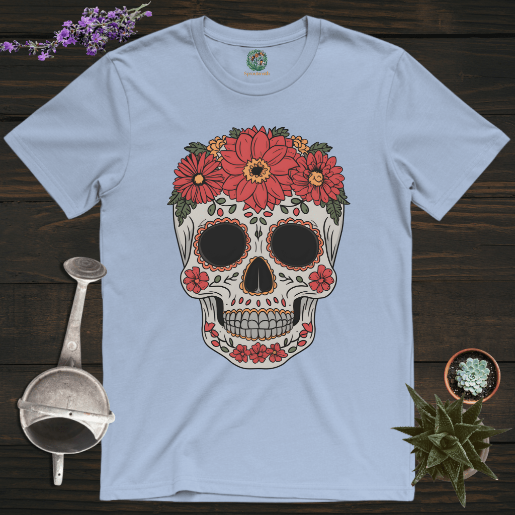 Sproutsmith T-Shirt Light Blue / S Floral Skull T-Shirt