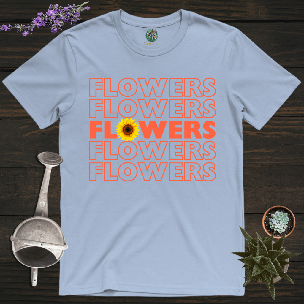 Sproutsmith T-Shirt Light Blue / S Flowers Flowers T-Shirt