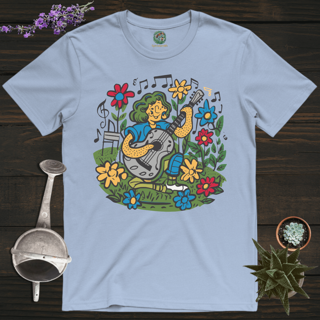 Sproutsmith T-Shirt Light Blue / S Guitar in the Garden T-Shirt