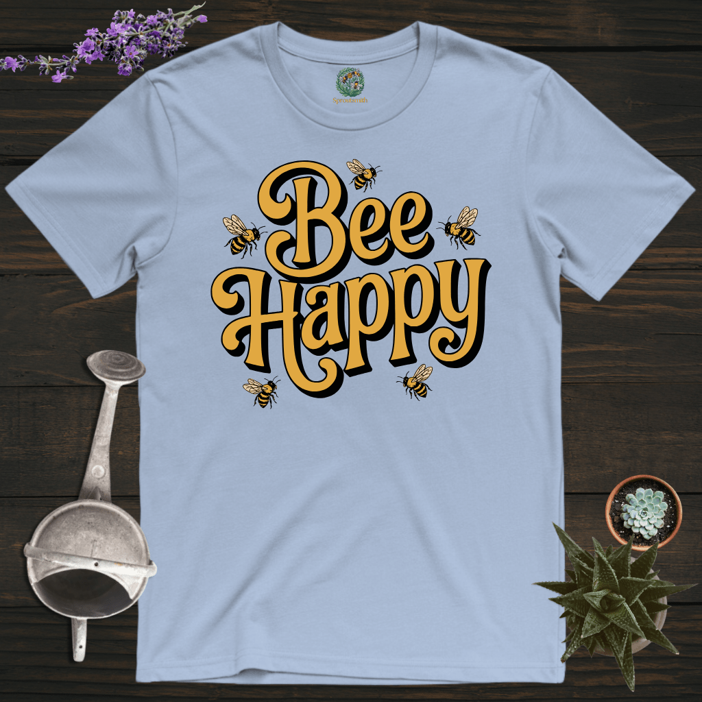 Sproutsmith T-Shirt Light Blue / S Just Bee Happy T-Shirt