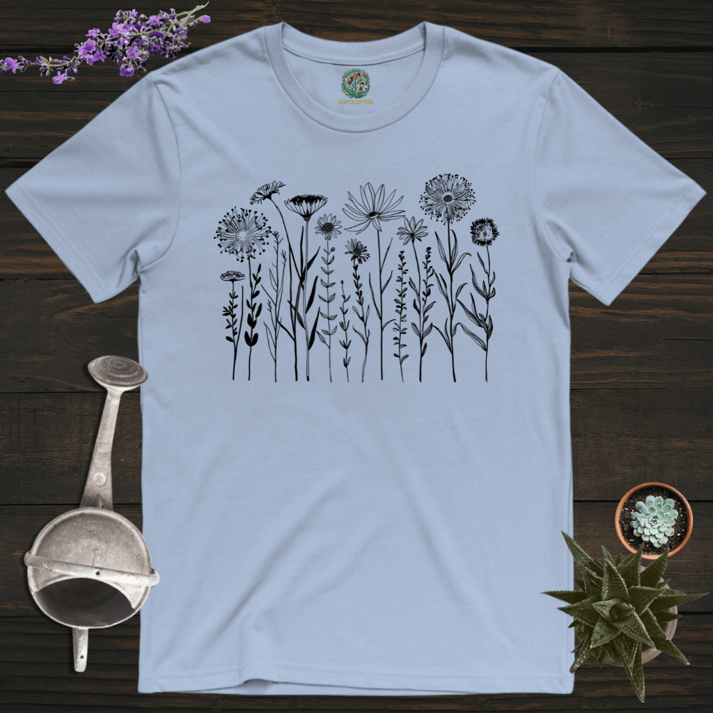 Sproutsmith T-Shirt Light Blue / S Midnight Garden T-Shirt