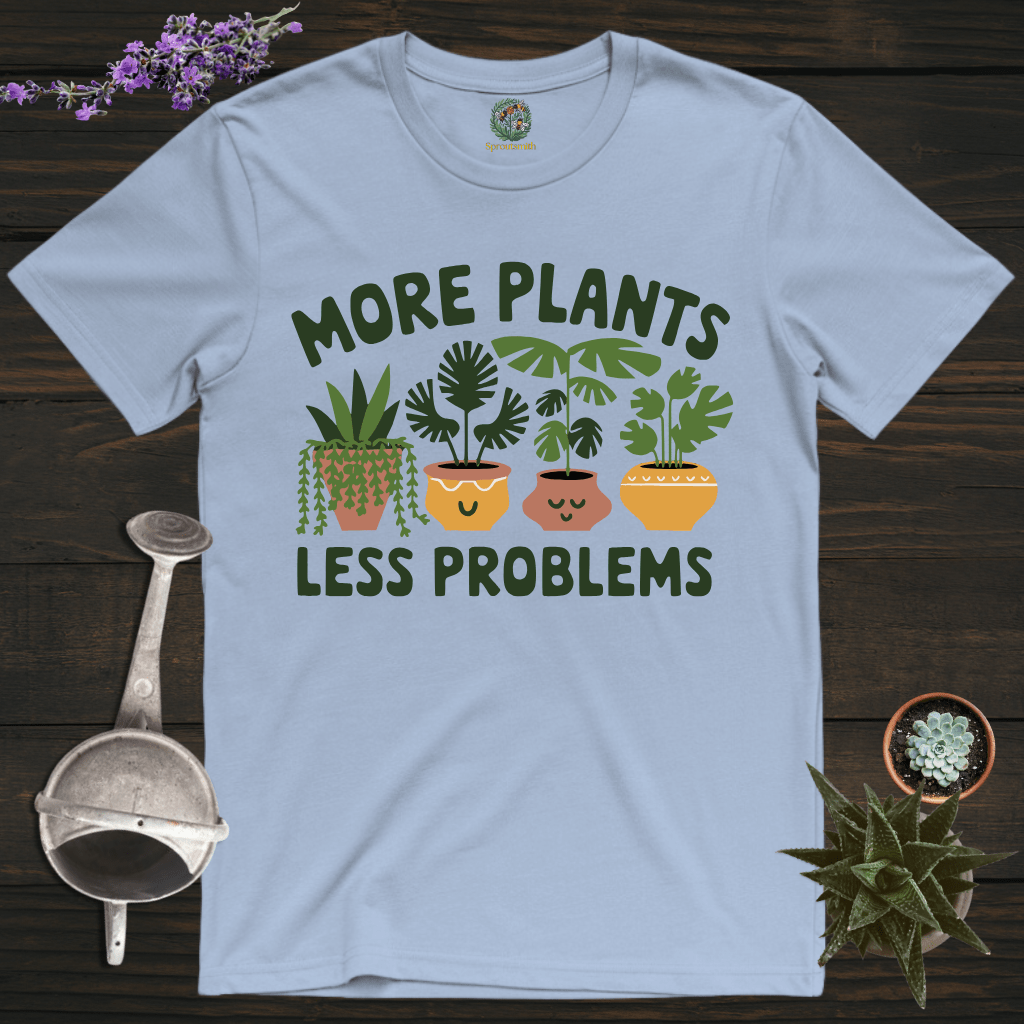Sproutsmith T-Shirt Light Blue / S More Plants Less Problems T-Shirt