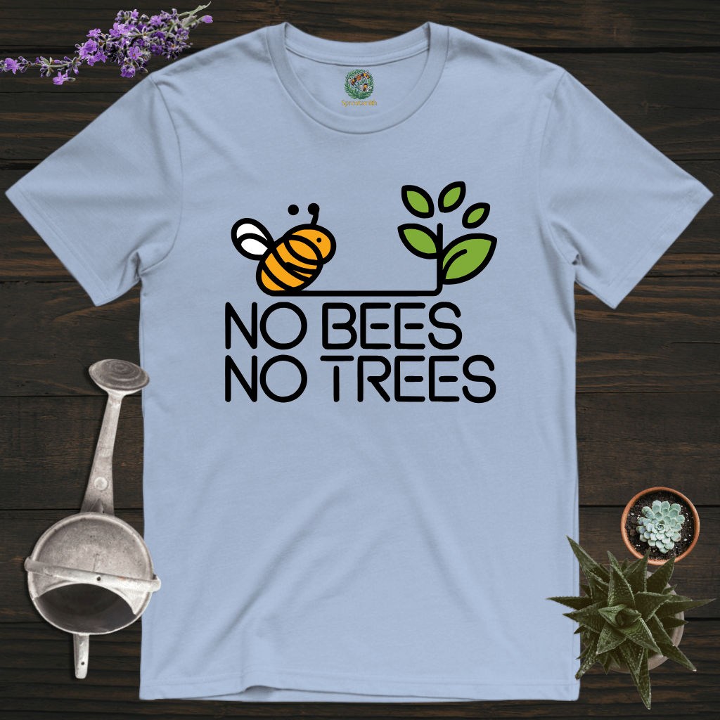 Sproutsmith T-Shirt Light Blue / S No Bees No Trees T-Shirt