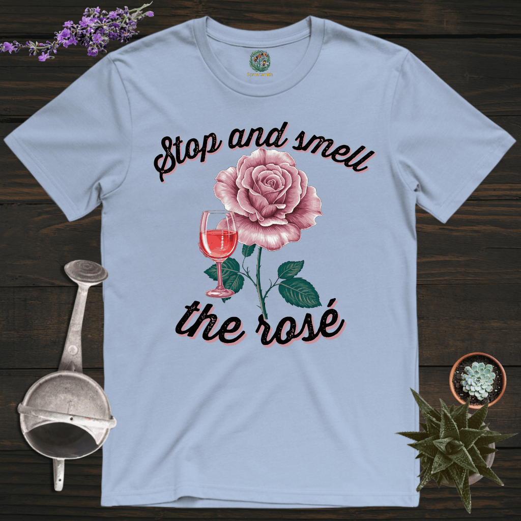 Sproutsmith T-Shirt Light Blue / S Smell the Rosé T-Shirt