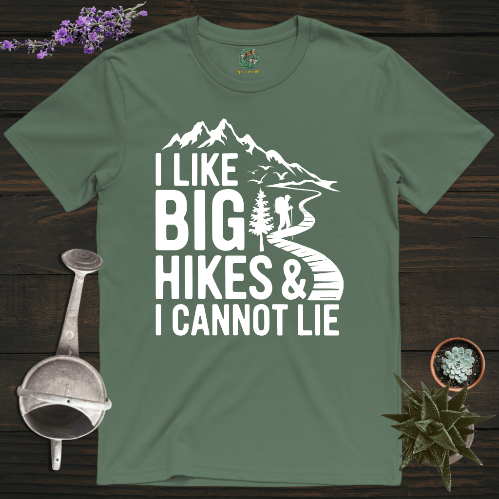 Sproutsmith T-Shirt Military Green / S I Like Big Hikes T-Shirt