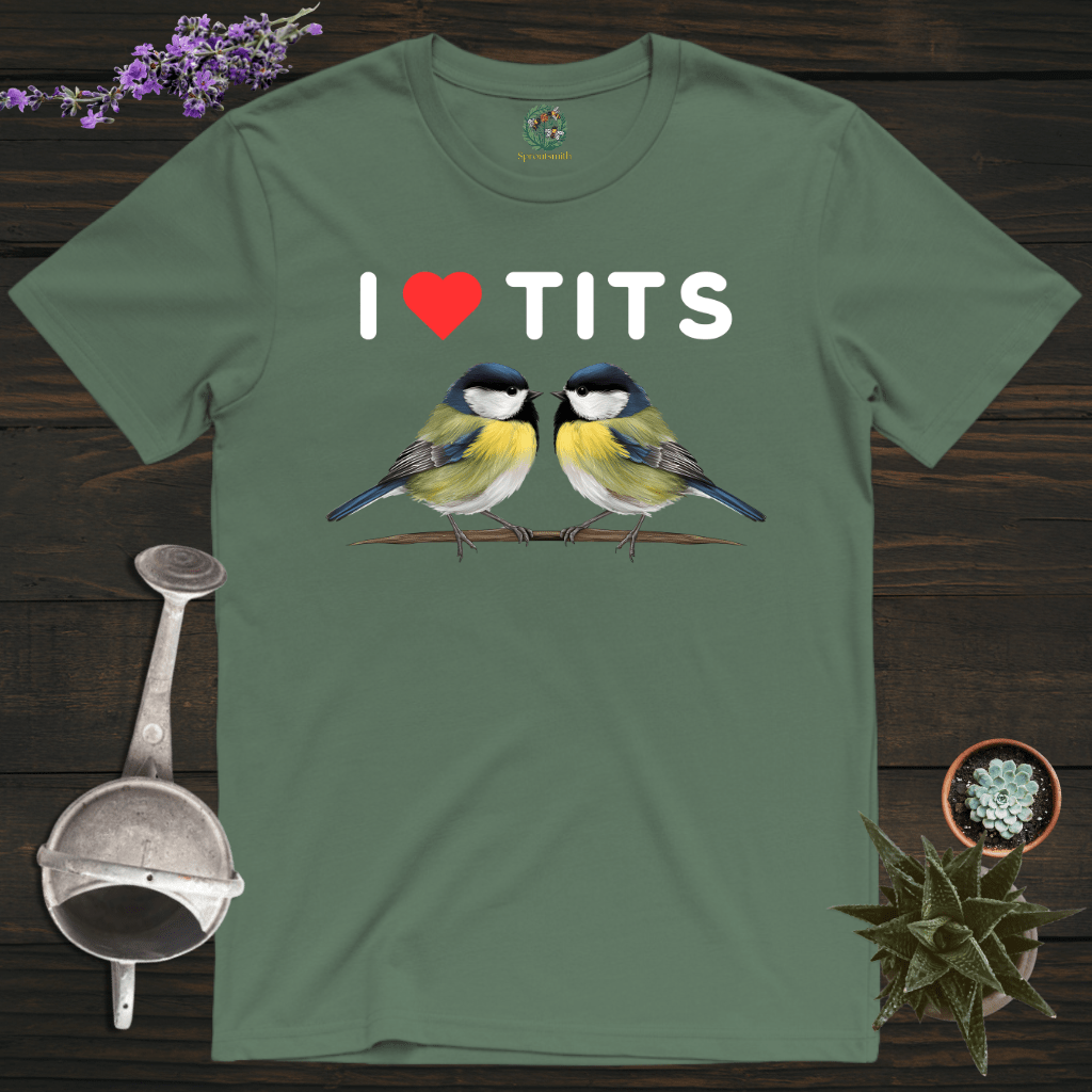 Sproutsmith T-Shirt Military Green / S I Love Tits T-Shirt