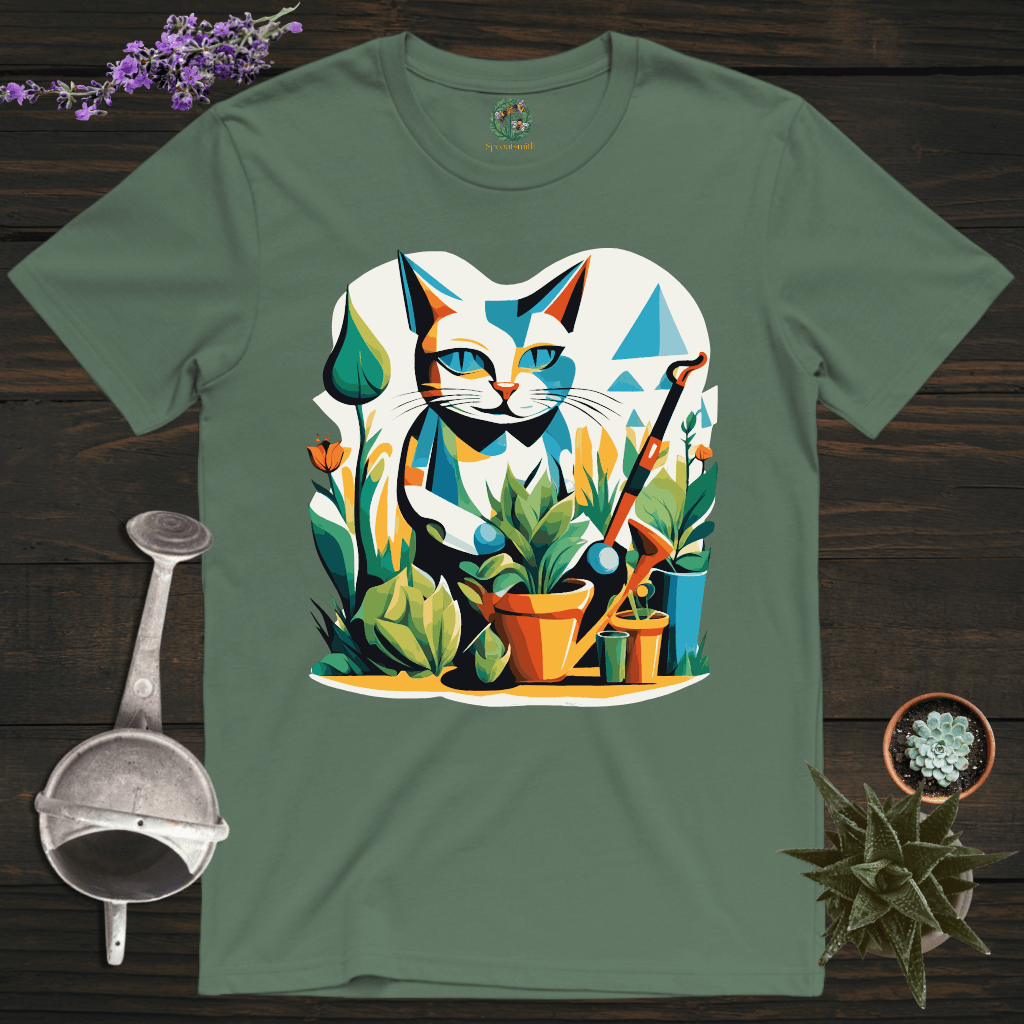 Sproutsmith T-Shirt Military Green / S Lucky Cat T-Shirt