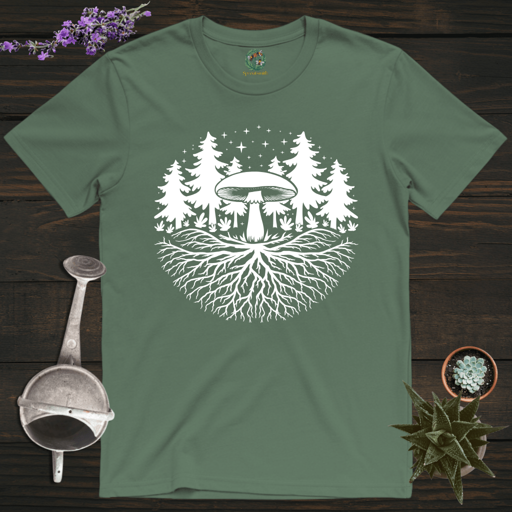 Sproutsmith T-Shirt Military Green / S Midnight Mycelium T-Shirt