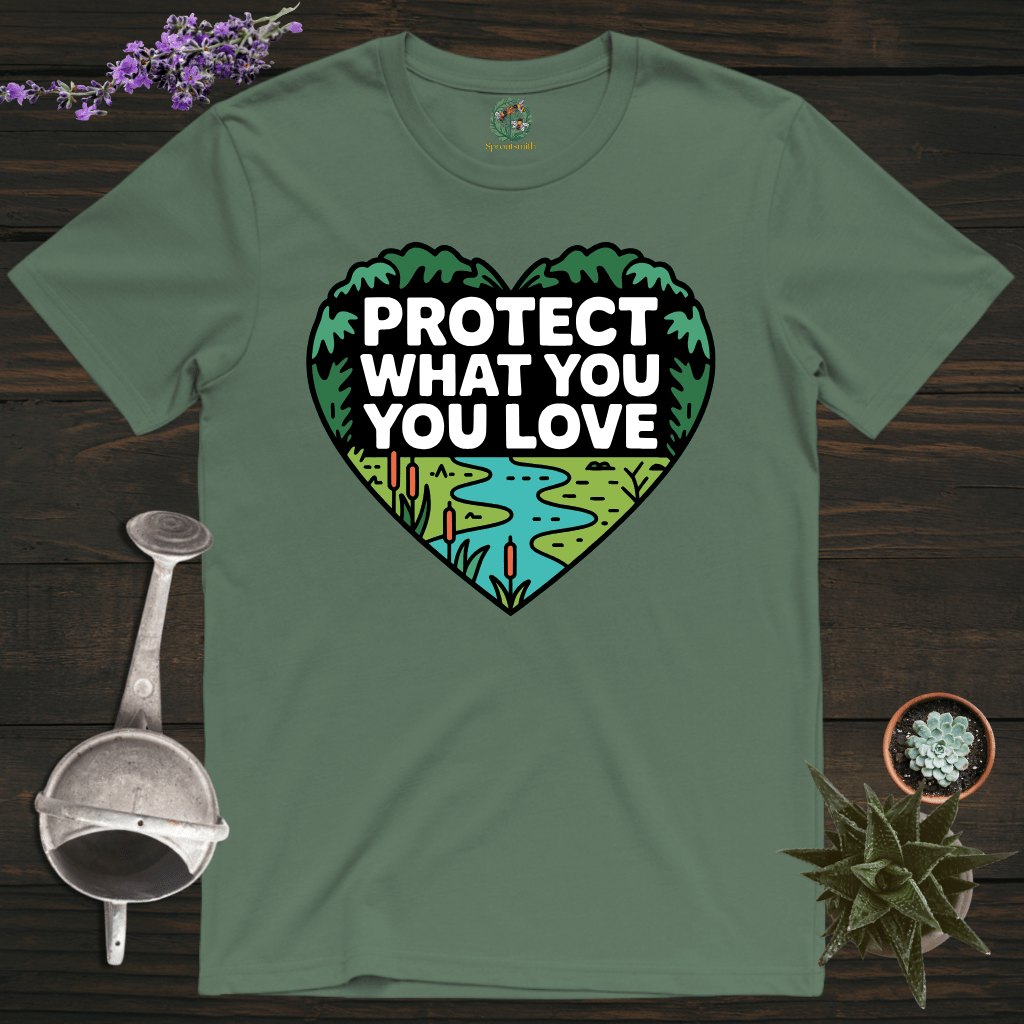 Sproutsmith T-Shirt Military Green / S Protect What You Love T-Shirt
